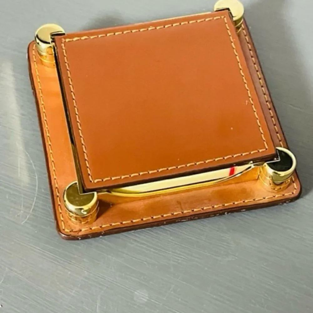 Leather Post it not holder 3